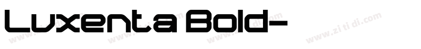 Luxenta Bold字体转换